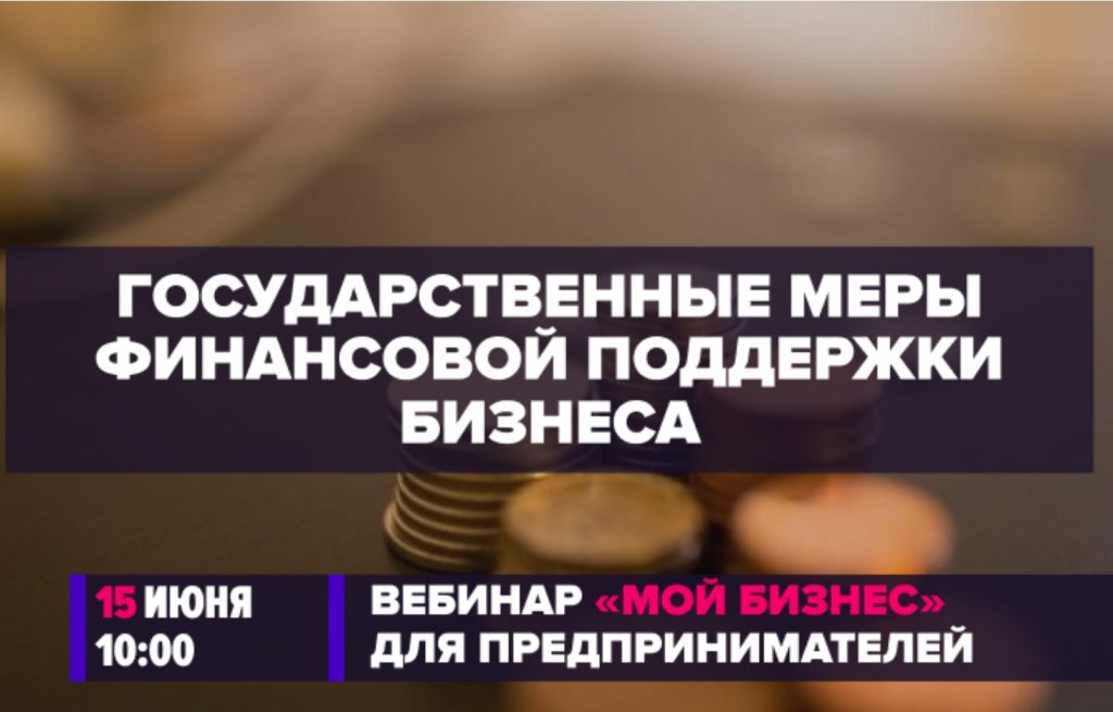 Вебинар Государственные меры финансовой поддержки бизнеса