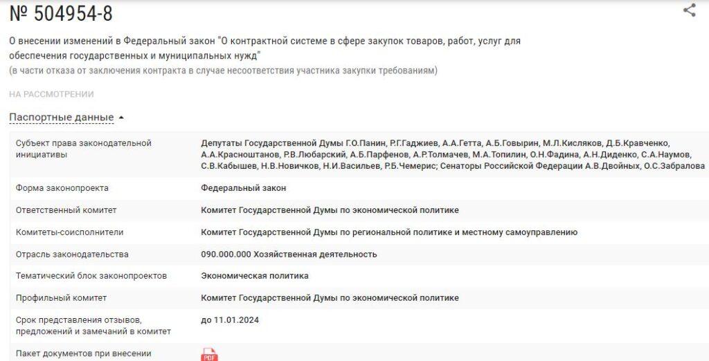 Право заказчика отказаться от заключения контракта с победителем