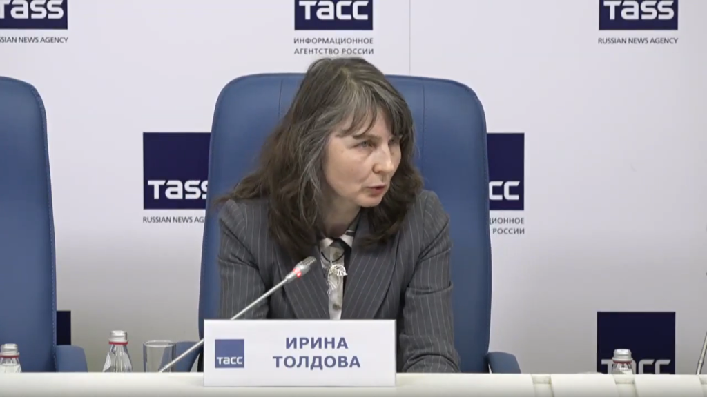 Директор «Союзпетростроя» Ирина Толдова выступила на пресс-конференции ТАСС